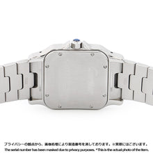 将图像加载到图库查看器中，CARTIER Santos Galve XL W32mmxH45mm Stainless Steel Silver DialW20098D6
