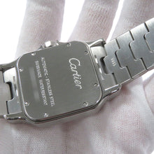 将图像加载到图库查看器中，CARTIER Santos Galve XL W32mmxH45mm Stainless Steel Silver DialW20098D6
