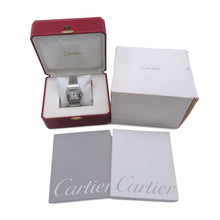 将图像加载到图库查看器中，CARTIER Santos Galve XL W32mmxH45mm Stainless Steel Silver DialW20098D6

