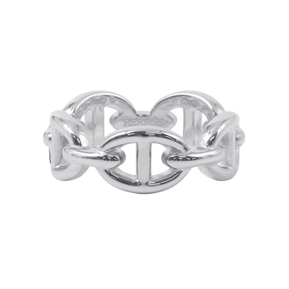 HERMES Chaine d'Ancre Anchene Ring Size PM/52/#12 SV925