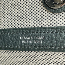 将图像加载到图库查看器中，HERMES Neo Garden Vert Mangrove Toile H Viking Negonda Leather Size 23
