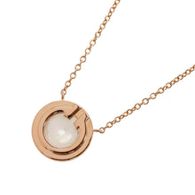 将图像加载到图库查看器中，TIFFANY&amp;Co. T Two Circle Pendant 18K Pink Gold
