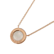 将图像加载到图库查看器中，TIFFANY&amp;Co. T Two Circle Pendant 18K Pink Gold
