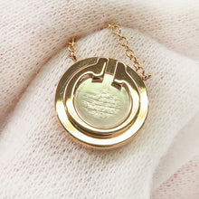 将图像加载到图库查看器中，TIFFANY&amp;Co. T Two Circle Pendant 18K Pink Gold
