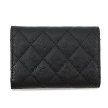 Load image into Gallery viewer, CHANEL Matelasse Classic Small Flap Wallet BlackAP0230 Caviar Leather
