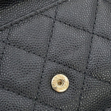 Load image into Gallery viewer, CHANEL Matelasse Classic Small Flap Wallet BlackAP0230 Caviar Leather
