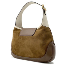 Load image into Gallery viewer, GUCCI Jackie Vintage Shoulder Bag Brown Suede leather
