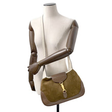 Load image into Gallery viewer, GUCCI Jackie Vintage Shoulder Bag Brown Suede leather
