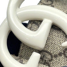 Load image into Gallery viewer, GUCCI GG Marmont Belt Size 85・34 Brown/White400593 PVC Leather
