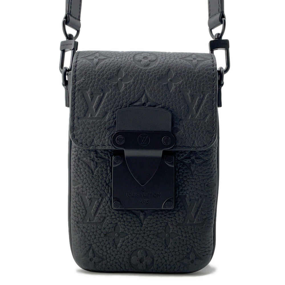 LOUIS VUITTON SPadlock Vertical Wearable Wallet NoirM81524 Monogram・Taurillon