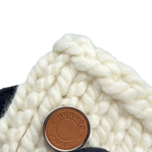 将图像加载到图库查看器中，HERMES Joplan Gloves Size TU White Wool 79% Silk14% Cashmere7%
