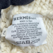 将图像加载到图库查看器中，HERMES Joplan Gloves Size TU White Wool 79% Silk14% Cashmere7%
