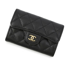 Load image into Gallery viewer, CHANEL Matelasse Flap Card Case BlackAP0214 Caviar Leather
