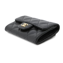 Load image into Gallery viewer, CHANEL Matelasse Flap Card Case BlackAP0214 Caviar Leather
