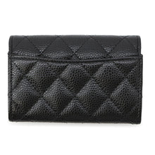Load image into Gallery viewer, CHANEL Matelasse Flap Card Case BlackAP0214 Caviar Leather
