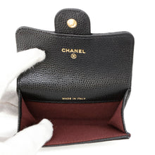 Load image into Gallery viewer, CHANEL Matelasse Flap Card Case BlackAP0214 Caviar Leather
