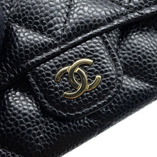 Load image into Gallery viewer, CHANEL Matelasse Flap Card Case BlackAP0214 Caviar Leather
