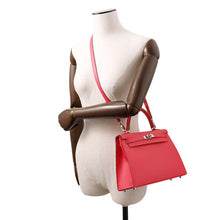 Load image into Gallery viewer, HERMES Kelly Sellier Rose Extreme Epsom Size 25
