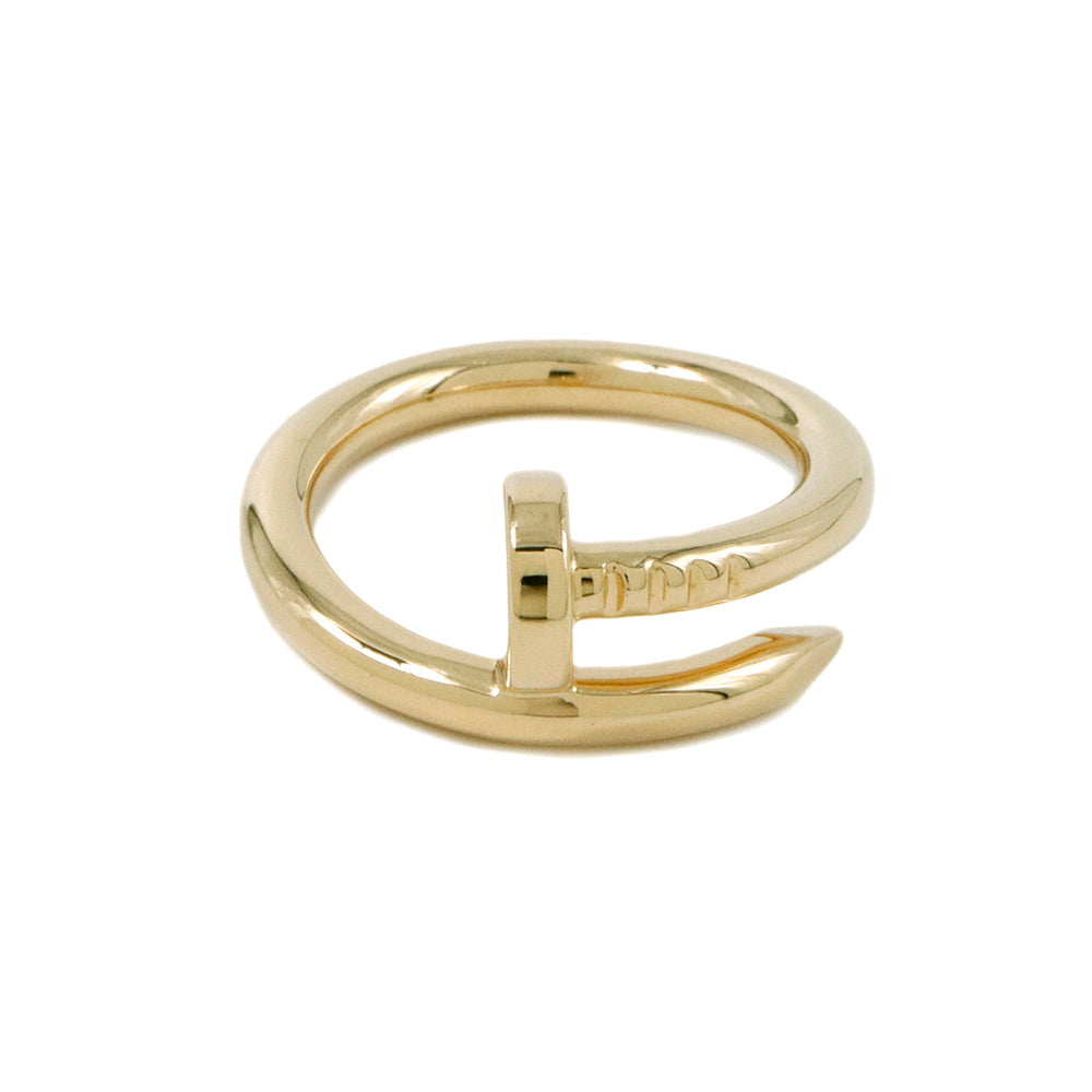 CARTIER Juste un Clou Ring Size 52/#12B4092652/B4092600 18K Yellow Gold