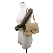 将图像加载到图库查看器中，CHANEL Matelasse ChainShoulder Bag BeigeA01112 Lambskin Size 25
