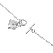 将图像加载到图库查看器中，HERMES Amulette Kelly Necklace SV925
