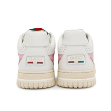 将图像加载到图库查看器中，GUCCI Reweb Sneakers White/Pink785728 Leather Size 39.5
