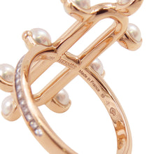 将图像加载到图库查看器中，HERMES HERMES Shandra Ring Size 56/#16 MM 18K Pink Gold
