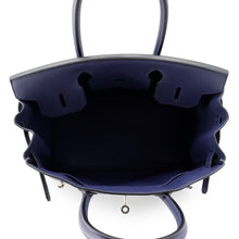 Load image into Gallery viewer, HERMES Birkin Trace Blue Encre/Bleu du Nord/Gold Swift Leather Epsom Size 30
