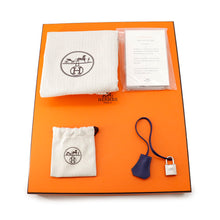 Load image into Gallery viewer, HERMES Birkin Trace Blue Encre/Bleu du Nord/Gold Swift Leather Epsom Size 30
