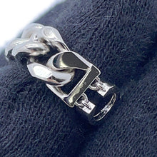 将图像加载到图库查看器中，GUCCI Icon Script Chain Bracelet Size M Silver796655 Metal
