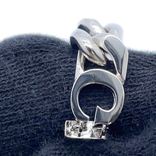 将图像加载到图库查看器中，GUCCI ★Icon Script Chain Bracelet Size M Silver796655 Metal
