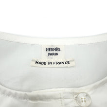 Load image into Gallery viewer, HERMES Clos de Sel Beach Shirt Size 34 White Cotton100%
