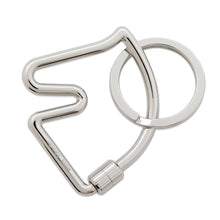 Load image into Gallery viewer, HERMES Cheval Key Ring Silver Metal
