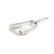 Load image into Gallery viewer, HERMES Cheval Key Ring Silver Metal
