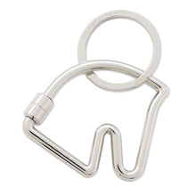 Load image into Gallery viewer, HERMES Cheval Key Ring Silver Metal
