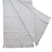 将图像加载到图库查看器中，HERMES Stole New Libris Gris Nuage Cashmere85% Silk15%
