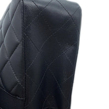 将图像加载到图库查看器中，CHANEL Matelasse W Flap Chain Shoulder Bag BlackA01113 Lambskin Size 23
