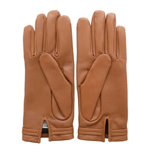Load image into Gallery viewer, HERMES Dream Love Gloves Size 7 Cognac Lambskin
