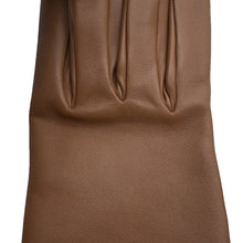 Load image into Gallery viewer, HERMES Dream Love Gloves Size 7 Cognac Lambskin
