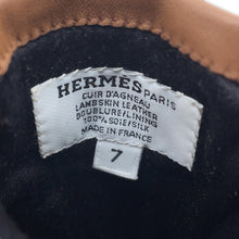 Load image into Gallery viewer, HERMES Dream Love Gloves Size 7 Cognac Lambskin
