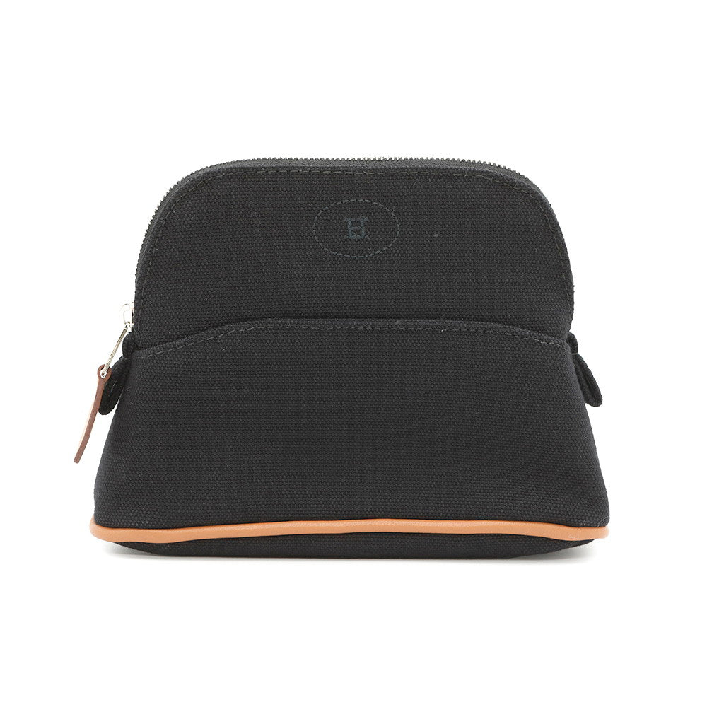 HERMES ★Bolide Pouch Black Cotton Size Mini mini
