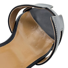 将图像加载到图库查看器中，HERMES Oasis Black Leather Size 37
