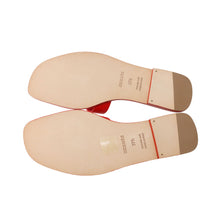 将图像加载到图库查看器中，HERMES Sandals &quot;Oran&quot; Red Leather Size 37 1/2
