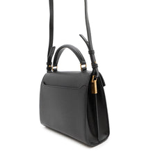 将图像加载到图库查看器中，SAINT LAURENT PARIS Cassandra top handle Black623930 Leather
