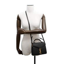 将图像加载到图库查看器中，SAINT LAURENT PARIS Cassandra top handle Black623930 Leather
