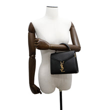 将图像加载到图库查看器中，SAINT LAURENT PARIS Cassandra top handle Black623930 Leather
