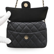 Load image into Gallery viewer, CHANEL Matelasse Classic ChainClutch BlackAP4425 Caviar Leather
