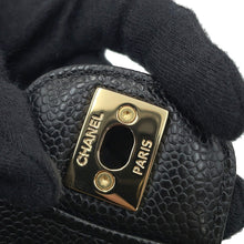 Load image into Gallery viewer, CHANEL Matelasse W Flap ChainShoulder Bag BlackA01113 Caviar Leather Size 23
