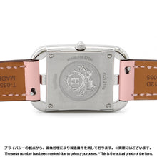 将图像加载到图库查看器中，HERMES Cape Cod W23mm Stainless Steel Leather White Shell DialCC1.210.290
