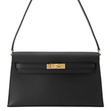 将图像加载到图库查看器中，HERMES Kelly Elan Black Epsom
